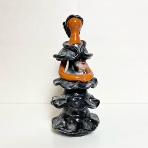 Vintage Handmade Terracotta Faceless Women Figurine Flamenco Dancer Dominican